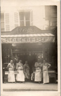 CP Carte Photo D'époque Photographie Vintage Groupe Boucherie Boucher F. Colin  - Non Classés