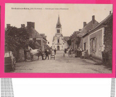 CPA (Ref Z1212) SAINT-OUEN-EN-BELIN (72 SARTHE)  Entrée Par Route D''ECOMMOY (maréchal Ferrant, Cheval) - Autres & Non Classés