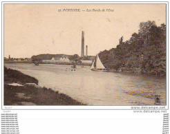 Cpa    ( Dep 95  )   PONTOISE    "  Les Bords De L'Oise "  En  1915 - Pontoise