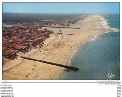 Cpsm  Réf-JP-Q-797 ( Dép-40 MIMIZAN-PLAGE )   Avec Les Nouveaux Brise-Vagues - Mimizan Plage