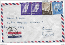 127 - 9 - Enveloppe Envoyée D'Egypte En Suisse - Storia Postale