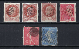 FRANCE Ca.1930-1944:  Lot D'obl. Avec Marques De Facteurs Diverses, TTB - Gebruikt