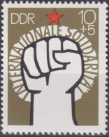 1975 DDR ** Mi:DD 2089, Sn:DD B176, Yt:DD 1766, Internationale Solidarität - Ungebraucht