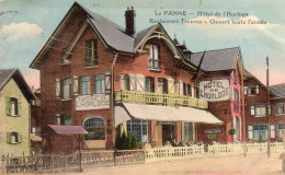 La Panne--Hôtel De L'Horloge.Restaurant Taverne-Ouvert Toute L'année.(couleurs) - De Panne