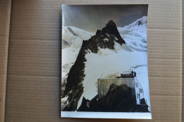 Original Photo Press 18x24cm Refuge Des Alpes Alpinisme Mountaineering Escalade - Sport