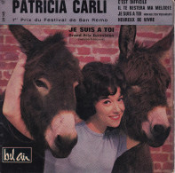 PATRICIA CARLI - FR EP  - C'EST DIFFICILE + 3 - Andere - Franstalig
