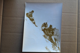 Original Photo Press 18x24cm Yvette Vaucher Alpinisme Mountaineering Escalade - Sports