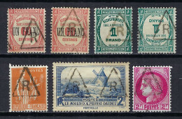 FRANCE Taxe Ca.1927-1945:  Lot De TP Et TT Avec Obl. Marques De Facteurs Diverses, TTB - 1859-1959 Usados