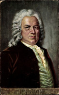 Artiste CPA Eichhorn, Komponist Johann Sebastian Bach, Portrait - Historische Figuren