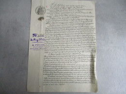 1888 MANUSCRIT  EPIZY COMMUNE DE JOIGNY RAPPORT AVEC PLAN DELIMITATION PROPRIETE MAGLOIRE - Documents Historiques