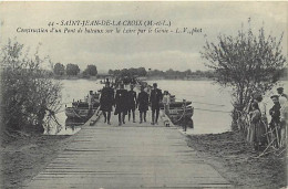 - Maine Et Loire -ref-B128- Saint Jean De La Croix - Pont De Bateaux - Génie - Régiments - Militaria - Guerre 1914-18 - - Sonstige & Ohne Zuordnung
