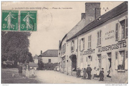 CPA 18 - SAVIGNY-EN-SANCERRE - Place Du Marronier - Autres & Non Classés