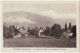 74 - B31894CPA - VULBENS - Le Centre Du Village Et La Montagne De Vuache - Bon état - HAUTE-SAVOIE - Sonstige & Ohne Zuordnung