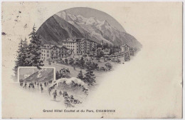 74 - B31716CPA - CHAMONIX - Grand Hotel COUTET Et DU PARC - Carte Pionniere - Bon état - HAUTE-SAVOIE - Chamonix-Mont-Blanc