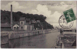 76 - B31670CPA - TANCARVILLE - USINE ELECTRIQUE - Le Canal - Parfait état - SEINE-MARITIME - Tancarville