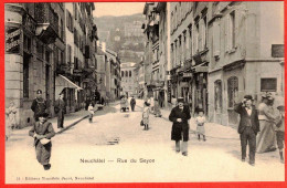 - B29679CPA - NEUCHATEL - SUISSE - Rue Du SEYON - Carte Pionniere - Très Bon état - EUROPE - Neuchâtel