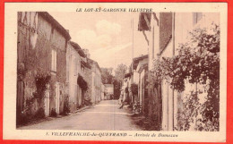 47 - B29615CPA - VILLEFRANCHE DU QUEYRAND - Arrivée De DAMAZAN - Très Bon état - LOT-ET-GARONNE - Sonstige & Ohne Zuordnung