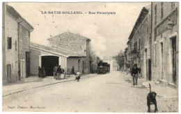 26 - B26147CPA - LA BATIE  ROLLAND - Rue Principale - Train Tramway - Très Bon état - DROME - Autres & Non Classés