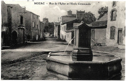 63 - B25865CPA - MOZAC - Rue De L' Eglise Et  Ecole Communale - Parfait état - PUY-DE-DOME - Other & Unclassified