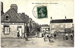 53 - B25842CPA - AVERTON - Rue Principale -  Café Daugeard -Hongreur - Très Bon état - MAYENNE - Autres & Non Classés