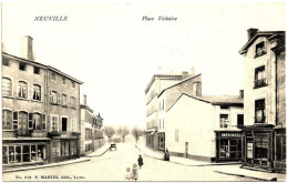 69 - B25743CPA - NEUVILLE - Place Voltaire - Imprimerie - Carte Pionnière - Très Bon état - RHONE - Other & Unclassified