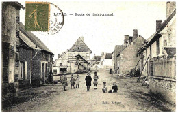 89 - B25557CPA - LAVAU - Route De Saint AMAND - Très Bon état - YONNE - Autres & Non Classés