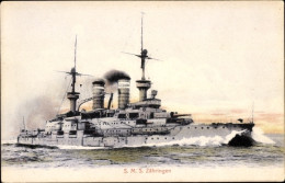 CPA Deutsches Kriegsschiff, SMS Zähringen, Linienschiff - Autres & Non Classés