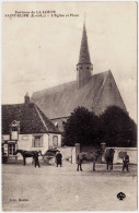 28 - B24401CPA - SAINT ELIPH - LA LOUPE - église Et La Place - Très Bon état - EURE-ET-LOIR - Sonstige & Ohne Zuordnung