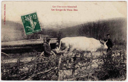 89 - T24251CPA - MORVAN ILLUSTRE - Les Gorges Du Vieux DUN - Attelage De Bois - Très Bon état - YONNE - Autres & Non Classés