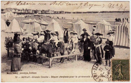 17 - B23991CPA - ROYAN - Grande Conche - Départ D'enfants Pour La Promenade à  Anes - Très Bon état - CHARENTE-MARITIME - Royan