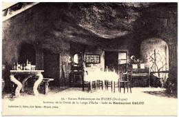 24 - B23782CPA - LES EYZIES - Salle Du Restaurant GALOU - Grotte  Gorge D' Enfer - Parfait état - DORDOGNE - Autres & Non Classés