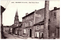 54 - B23550CPA - BLAMONT - Rue Victor Pierre - Café De La Nouvelle Gare - Parfait état - MEURTHE-ET-MOSELLE - Blamont