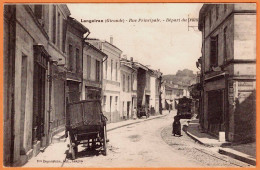 33 - B34346CPA - LANGOIRAN - Rue Principale . Départ Du Tram - Très Bon état - GIRONDE - Other & Unclassified