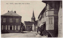 67 - B32422CPA - VILLE - Eglise, Mairie, Place Du Marche - Parfait état - BAS-RHIN - Other & Unclassified