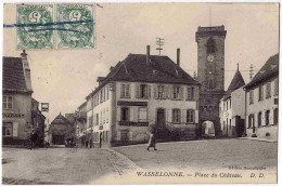67 - B32423CPA - WASSELONNE - Place Du Chateau - Banque POTT - Parfait état - BAS-RHIN - Wasselonne