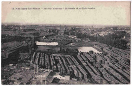 71 - B32196CPA - MONTCEAU LES MINES - Vue Sur Montceau - Scierie Et  Puits Voisins - Bon état - SAONE-ET-LOIRE - Montceau Les Mines