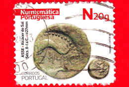 PORTOGALLO - Usato - 2020 - Monete - Numismatica - Asse Alcacel Do Sal -  II-I Secolo A.C - N 20 G - Oblitérés