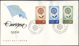 Europa CEPT 1964 Chypre - Cyprus - Zypern FDC7 Y&T N°232 à 234 - Michel N°240 à 242 - 1964