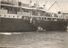 Photographie Photo Vintage Snapshot Anonyme Bateau  - Schiffe