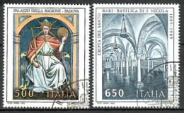 Italien 1989, MiNr. 2073 - 2074; Künstlerisches Und Kulturelles Erbe In Italien, Gestempelt; Alb. 05 - 1981-90: Usati