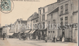 Carte Postale CPA Bar Sur Aube(10) Route Nationale (9 Bis) Café Du Palais Et Cordonnerie A Cendrillon - Bar-sur-Aube