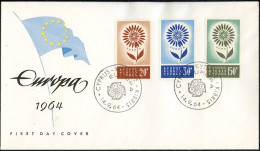 Chypre - Cyprus - Zypern FDC7 1964 Y&T N°232 à 234 - Michel N°240 à 242 - EUROPA - Brieven En Documenten