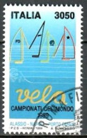 Italien 1989, MiNr. 2075; Segel-WM, Alassio, Neapel Und Porto Cervo, Gestempelt; Alb. 05 - 1981-90: Usati