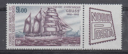 TAAF 1984 Ship "Gauss" / Nordposta 1v  ** Mnh (60066) - Luftpost