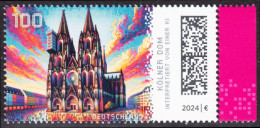 !a! GERMANY 2024 Mi. 3832 MNH SINGLE W/ Right Margin (b) - Historic Buildings In Germany: Cologne Cathedral - Neufs