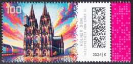 !a! GERMANY 2024 Mi. 3832 MNH SINGLE W/ Right Margin (c) - Historic Buildings In Germany: Cologne Cathedral - Unused Stamps