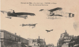 10 CPA TROYES AVIATION PREMIERE ETAPE PARIS TROYES PLACE DES ANCIENNES BOUCHERIES 7/8/9 AOUT N03 - Troyes