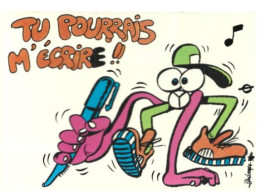 Carte Postale: "Tu Pourrais M'écrire"; Humour. - Humour