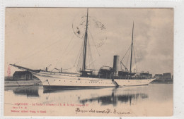 Ostende. Le Yacht 'Alberta' à S.M. Le Roi Léopold II. * - Oostende