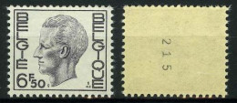 R53 - Boudewijn - Elström - 6,50 - Rolzegel Met Nummer - Avec Numéro Au Verso - MNH - Rouleaux